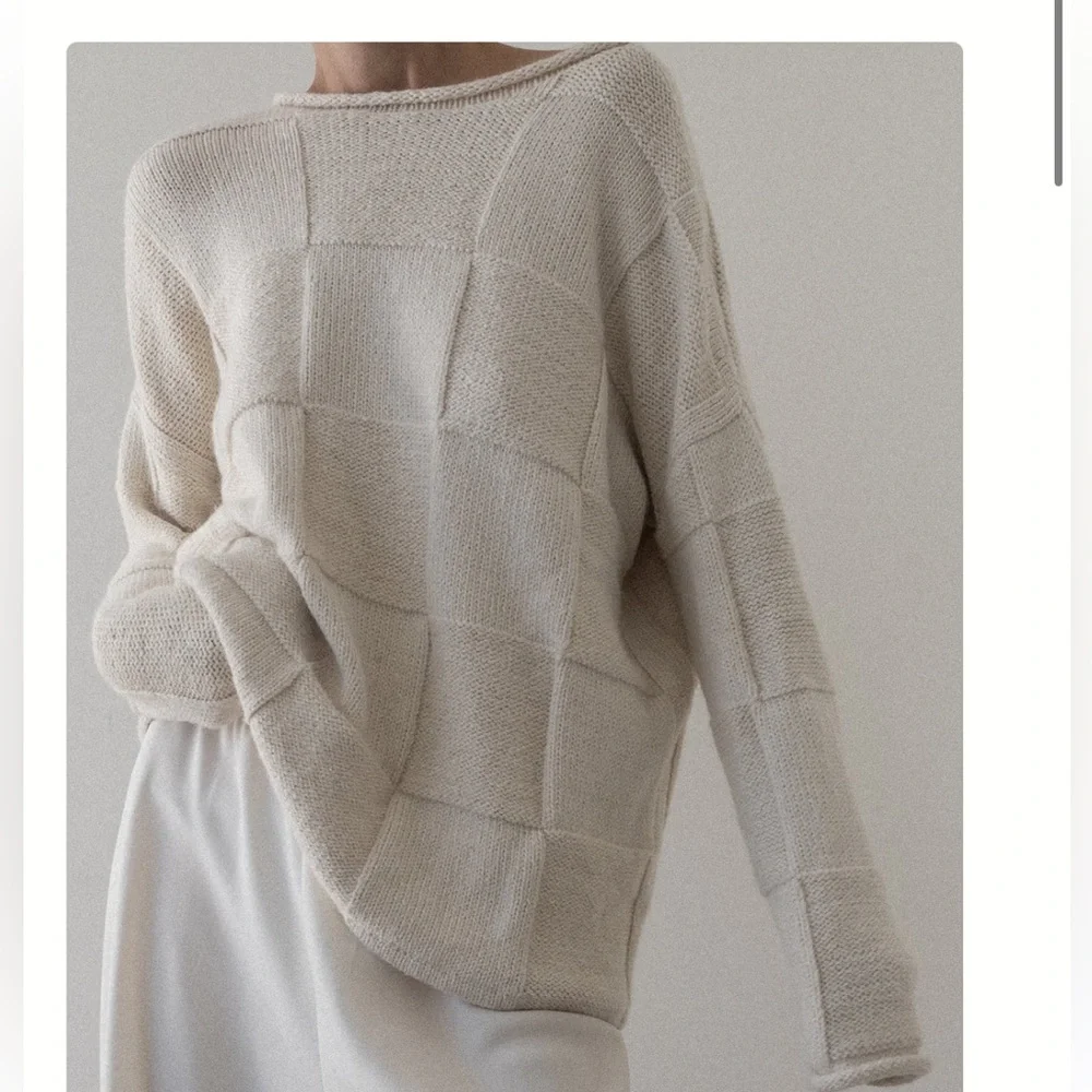 Laude the Label Heritage Basketweave Sweater NWT - Picture 3 of 4